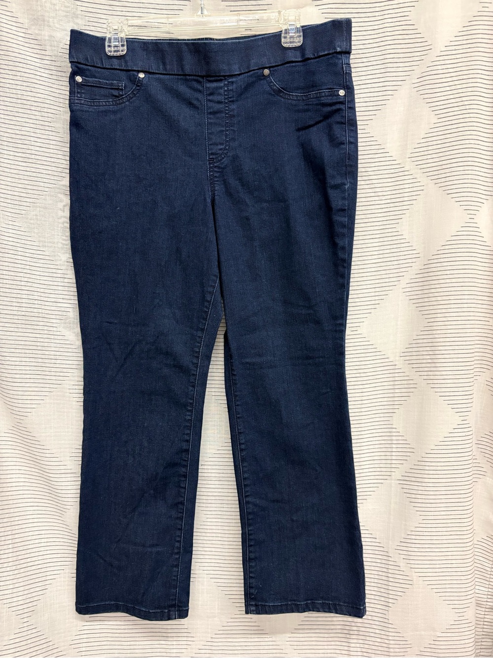 Casual Tummy Control  Navy Boot Cut Stretch Jeans